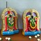 Perumal Thayar Padmavati Devi Tirupati Balaji Venkateshwara Swami Hand Painted Indian Traditional Gifting Item Navaratri Golu Dolls (7.2 Inches)
